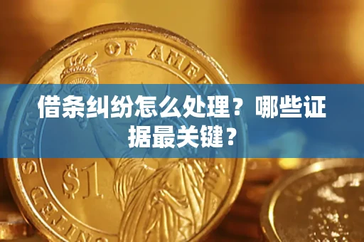 北京借条纠纷怎么处理？哪些证据最关键？