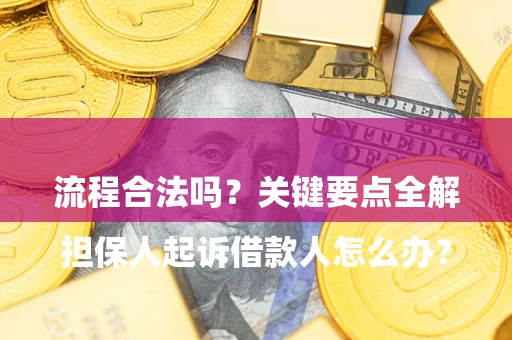 北京

担保人起诉借款人怎么办？流程合法吗？关键要点全解析
