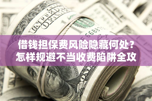 北京借钱担保费风险隐藏何处？怎样规避不当收费陷阱全攻略！