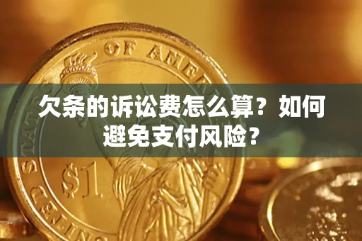 北京欠条的诉讼费怎么算？如何避免支付风险？